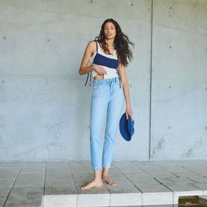 Madewell the perfect vintage jeans sz 27 tall (d4576)